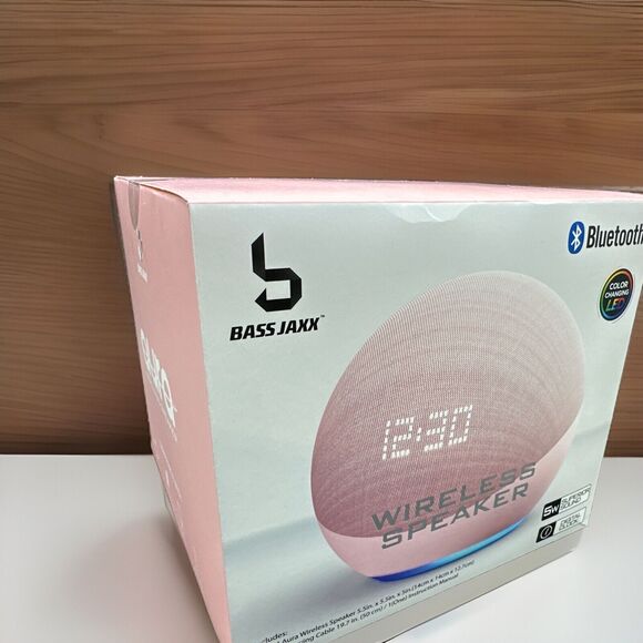 Bluetooth wireless speaker and clock with LED Radio Mode And Usb Charging {LA} - Picture 1 of 16